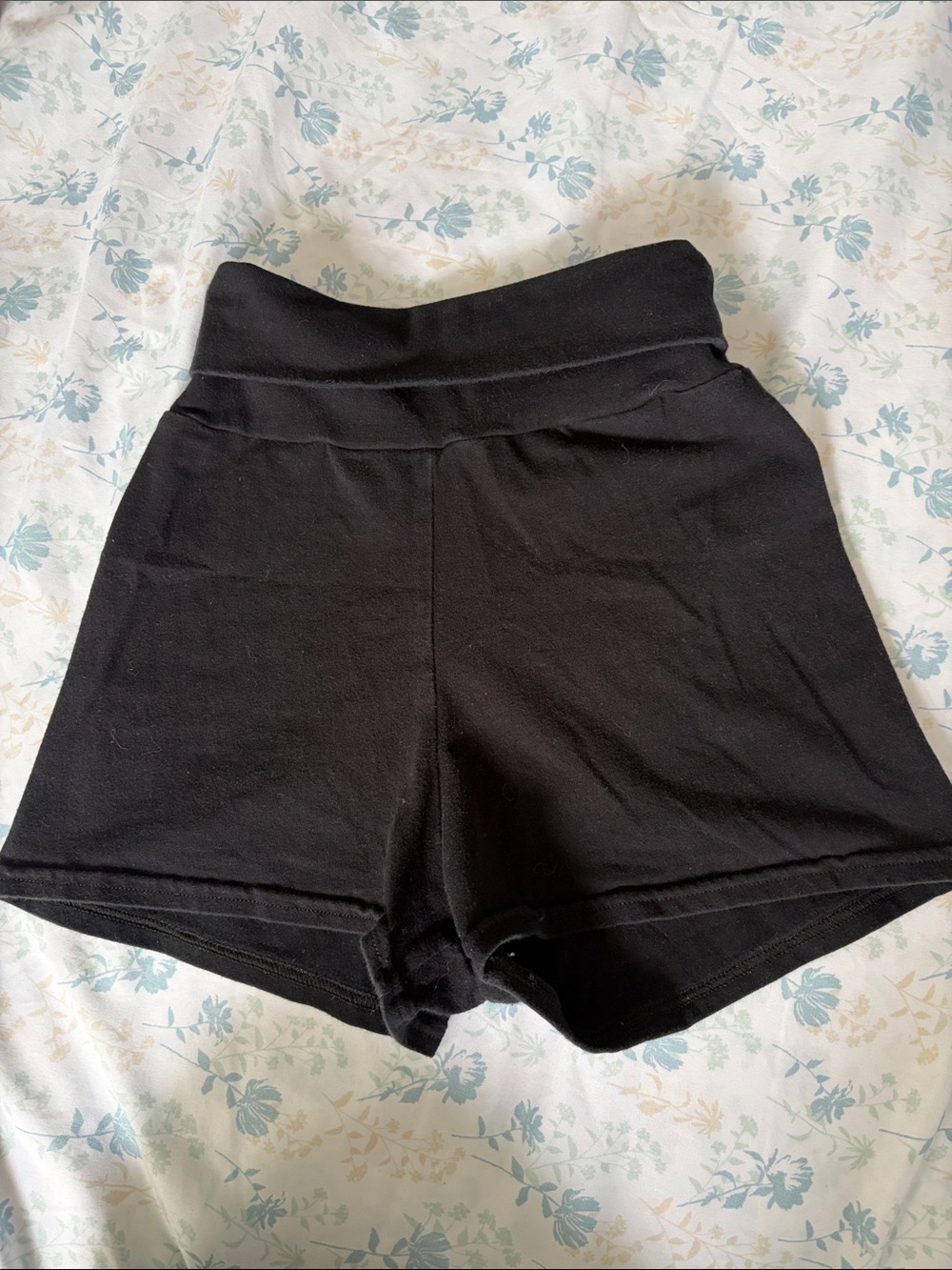 Black High-Waist Women's Shorts